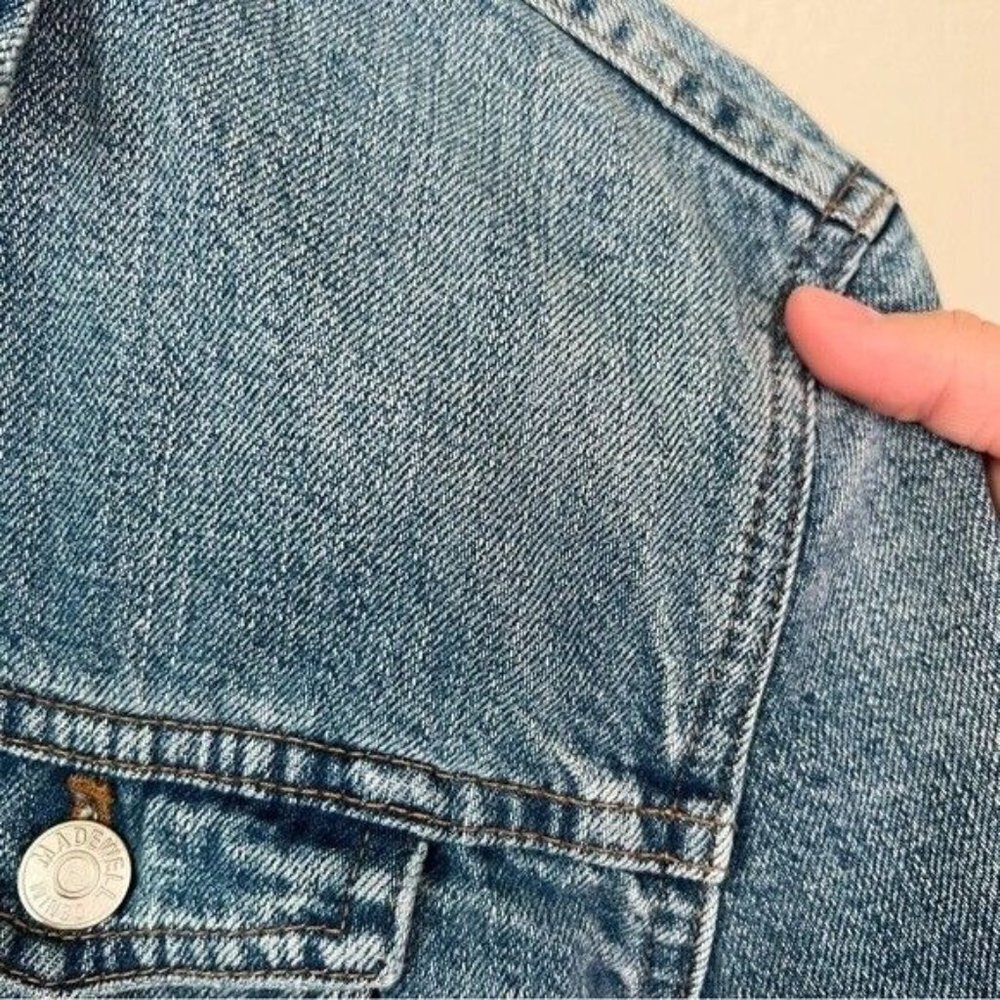 Madewell The Oversized Jean Jacket in Capstone Wash size extra extra small - Picture 4 of 11